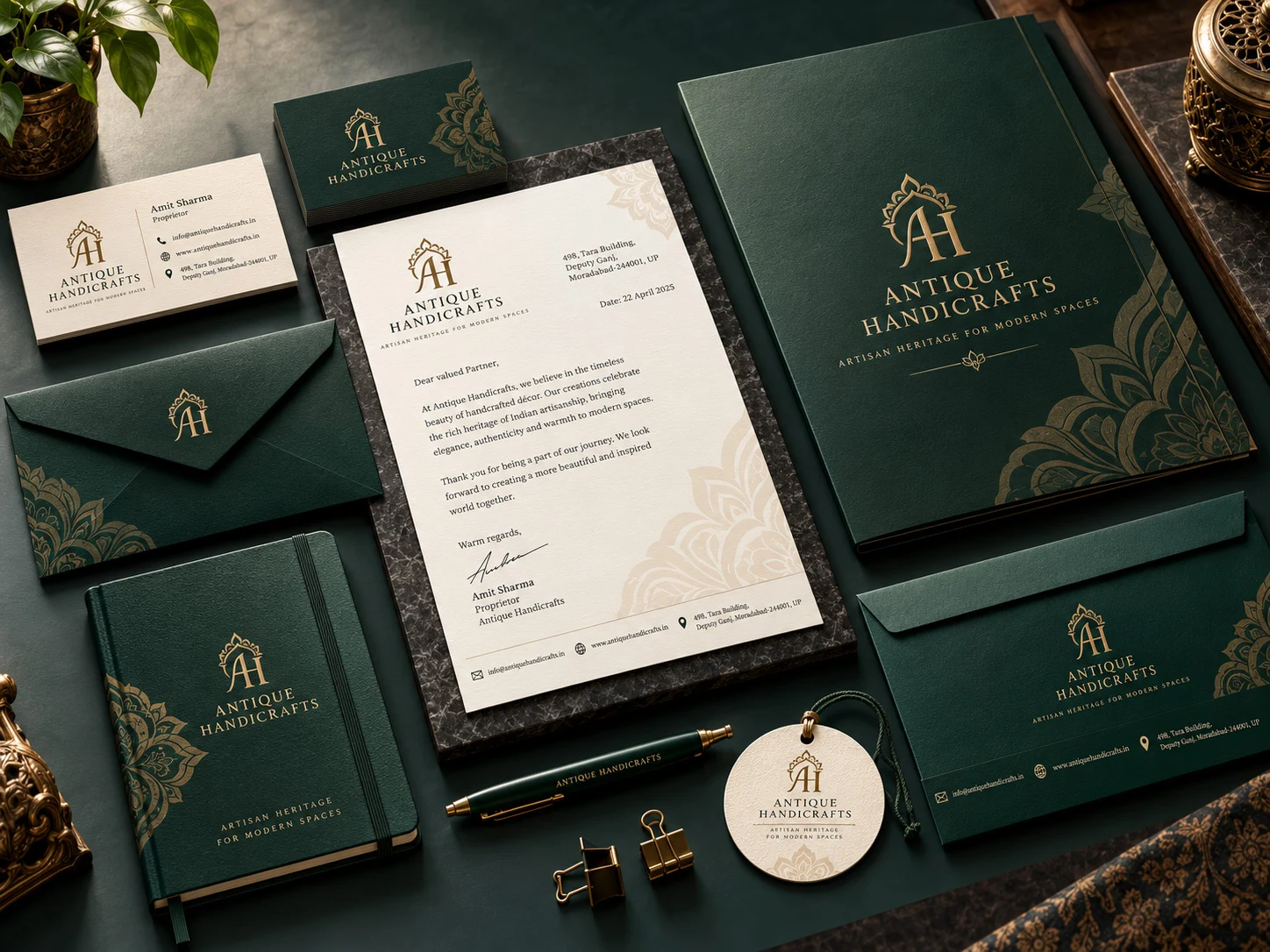 Antique Handicrafts identity