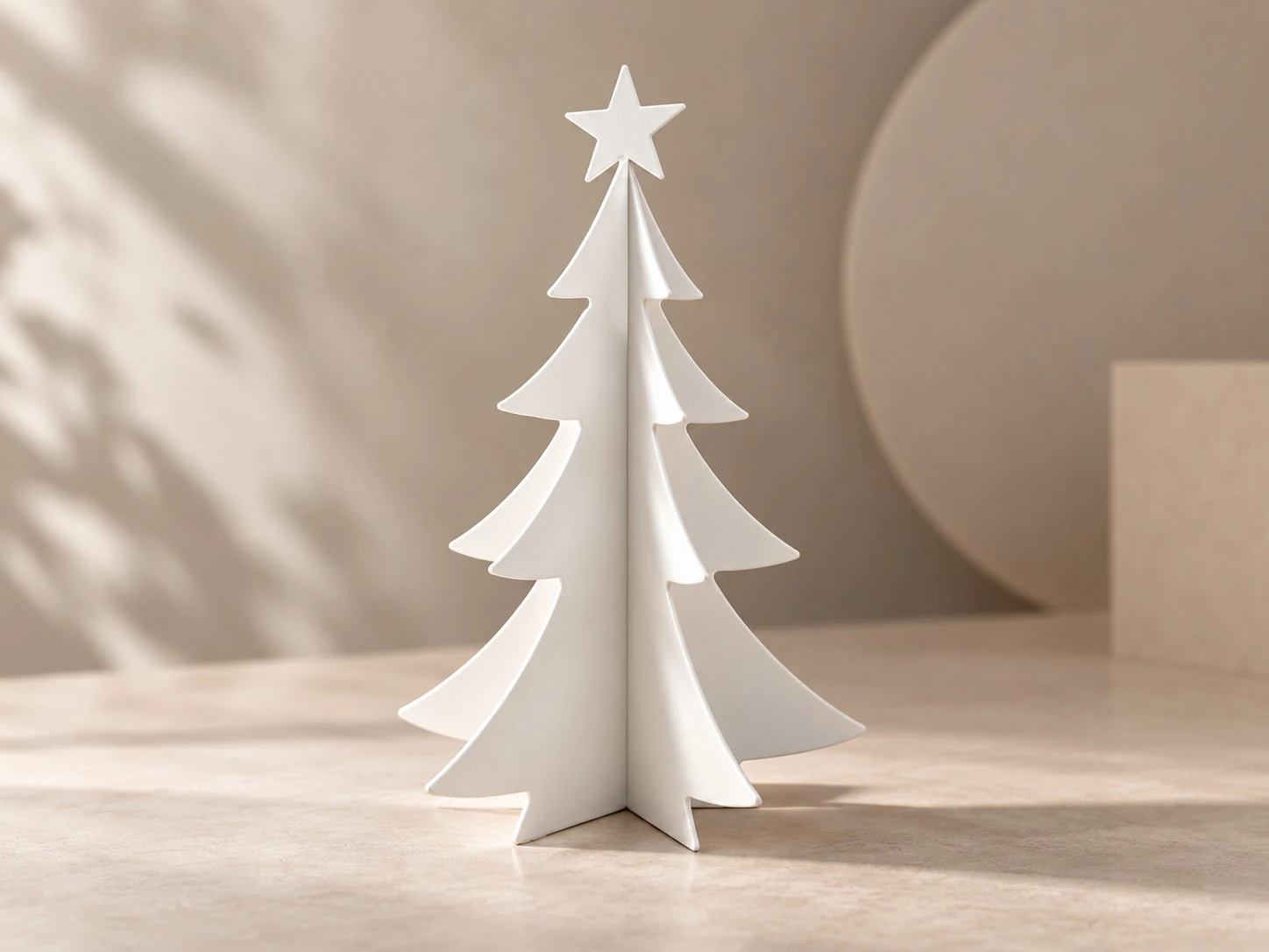 White Christmas tree
