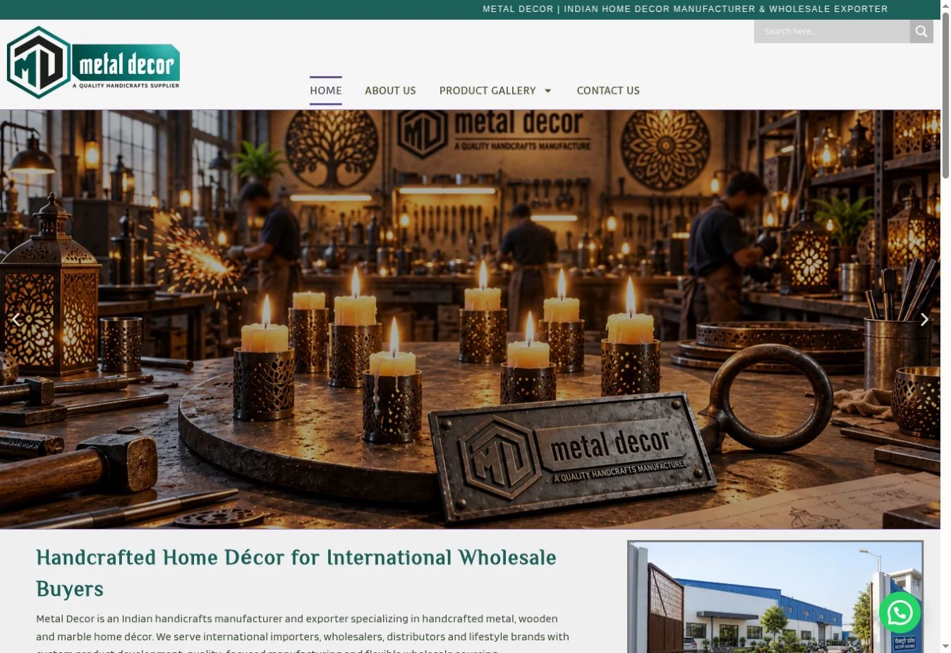 Metal Decor website